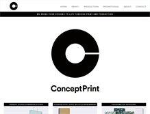 Tablet Screenshot of conceptprint.com